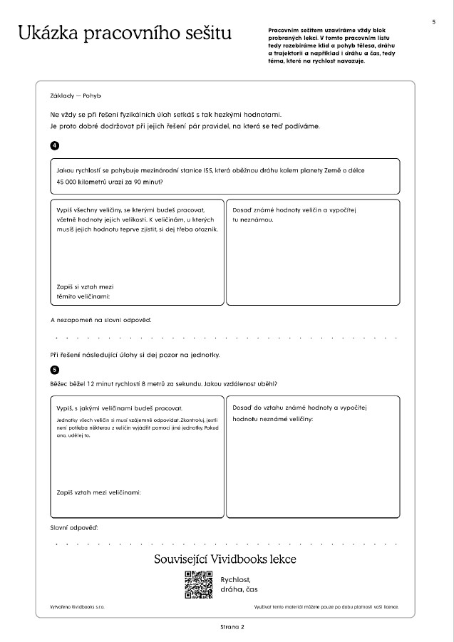 Fyzika pro 8. ročník - pracovní sešit s online licencí