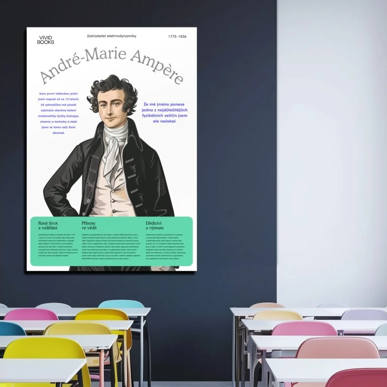 Nástěnný plakát - André-Marie Ampère