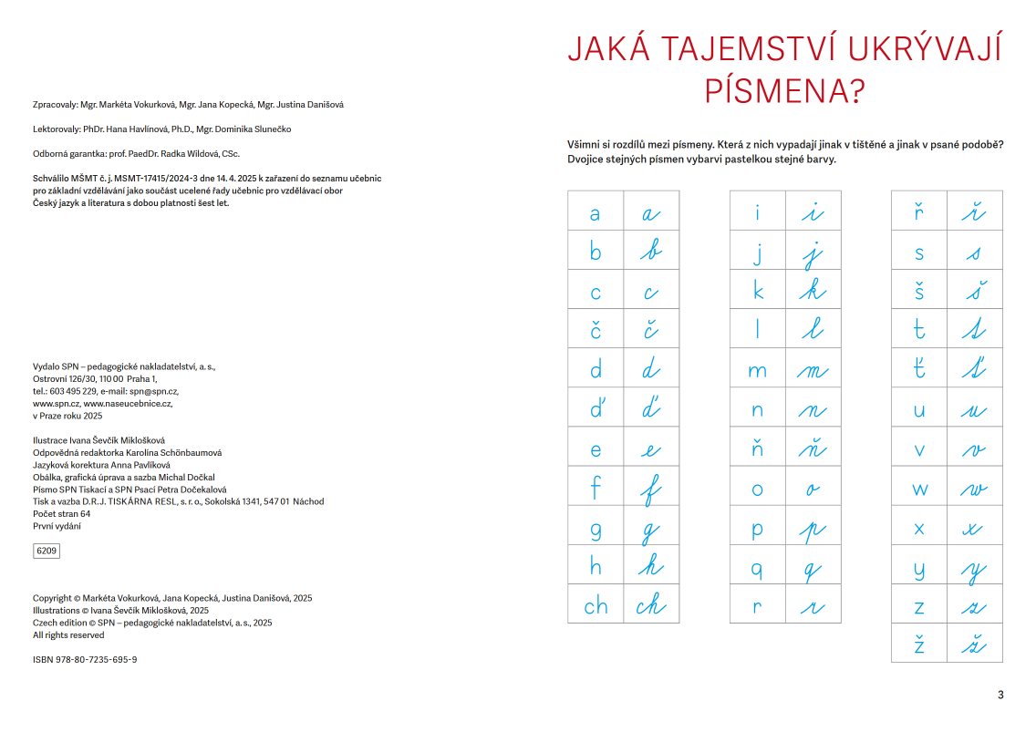 Slabikář 3. díl - Tajemství čtení