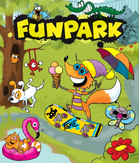 Funpark 1 – šanon pro uložení žák. portfolia včetně samolepek