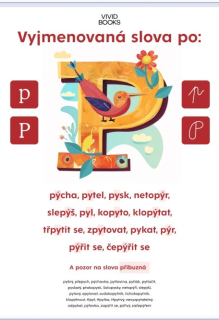 Nástěnný plakát - Vyjmenovaná slova po: P