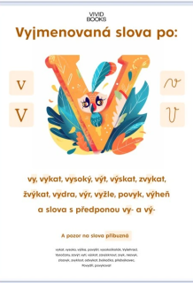 Nástěnný plakát - Vyjmenovaná slova po: V
