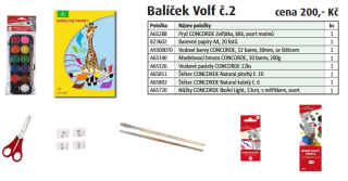 Školní balíček CONCORDE - Balíček Volf č. 2