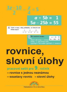 Matematika pro 9. ročník - Rovnice a slovní úlohy - pracovní sešit