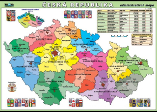 Česká republika - administrativní mapa XXL - Kupka