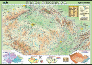 Česká republika - fyzická mapa XL - Kupka